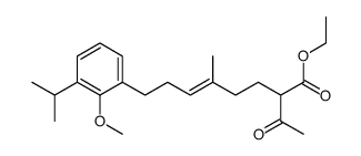 ethyl (E)-2-acetyl-8-(3-isopropyl-2-methoxyphenyl)-5-methyloct-5-enoate Structure