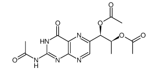 2-N-ACETYL-1',2'-DI-O-ACETYL-6-BIOPTERIN结构式