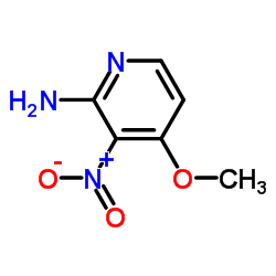 4-Methoxy-3-nitro-2-pyridinamine Structure