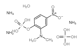(2-二甲基胺-4-硝苯基)磷酸二铵结构式