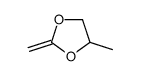 2-Methylene-4-methyl-1,3-dioxolane结构式