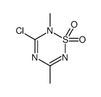 3-chloro-2,5-dimethyl-1,2,4,6-thiatriazine 1,1-dioxide Structure