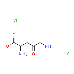 2,5-Diamino-4-oxopentanoic acid dihydrochloride Structure