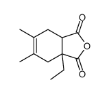 4,5-Dimethyl-1-ethyl-1,2,3,6-tetrahydro-phthalsaeure-anhydrid Structure