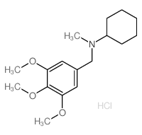 N-methyl-N-[(3,4,5-trimethoxyphenyl)methyl]cyclohexanamine结构式