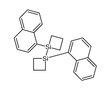 1-naphthalen-1-yl-1-(1-naphthalen-1-ylsiletan-1-yl)siletane结构式