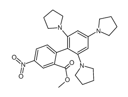 2,4,6-Tripyrrolidino-2'-(methoxycarbonyl)-4'-nitrobiphenyl Structure