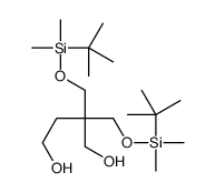 2,2-bis[[tert-butyl(dimethyl)silyl]oxymethyl]butane-1,4-diol结构式
