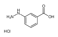 3-Hydrazinobenzoic Acid Hydrochloride Structure