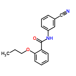 N-(3-Cyanophenyl)-2-propoxybenzamide结构式