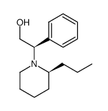 (2R,2'S)-(+)-2-phenyl-2-(2'-propyl-piperidin-1'-yl)-ethanol结构式