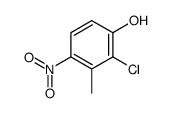 2-chloro-3-methyl-4-nitrophenol Structure