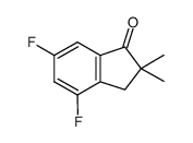 4,6-DIFLUORO-2,3-DIHYDRO-2,2-DIMETHYL-1H-INDEN-1-ONE结构式