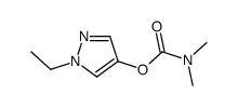 (1-ethylpyrazol-4-yl) N,N-dimethylcarbamate结构式