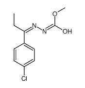 methyl N-[1-(4-chlorophenyl)propylideneamino]carbamate Structure
