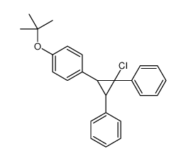 1-(2-chloro-2,3-diphenylcyclopropyl)-4-[(2-methylpropan-2-yl)oxy]benzene结构式