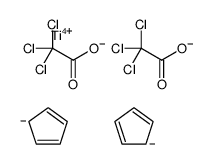 titanocene bis(trichloroacetate) Structure