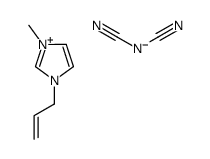 1-烯丙基-3-甲基咪唑二腈胺盐结构式