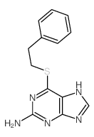 6-phenethylsulfanyl-7H-purin-2-amine结构式