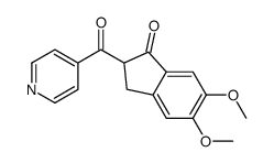 2-异烟酰基-5,6-二甲氧基-2,3-二氢-1H-茚-1-酮结构式