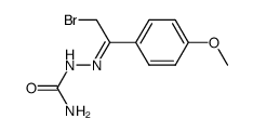 2-bromo-1-(4-methoxy-phenyl)-ethanone semicarbazone Structure