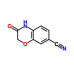 3-Oxo-3,4-dihydro-2H-1,4-benzoxazine-7-carbonitrile结构式