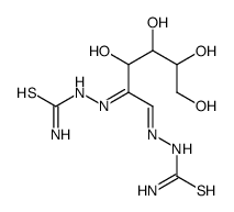 [[(1Z)-1-(carbamothioylhydrazinylidene)-3,4,5,6-tetrahydroxyhexan-2-ylidene]amino]thiourea Structure