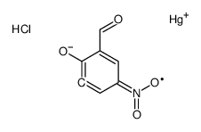 chloro-(3-formyl-2-hydroxy-5-nitrophenyl)mercury结构式
