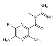3,5-diamino-6-bromo-N-carbamimidoyl-N-methylpyrazine-2-carboxamide Structure