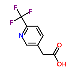 [6-(Trifluoromethyl)-3-pyridinyl]acetic acid structure
