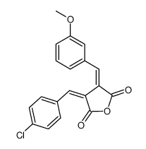 α-p-Chlorbenzyliden-β-m-methoxybenzyliden-succinanhydrid Structure