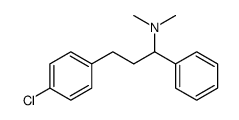 3-(4-chlorophenyl)-N,N-dimethyl-1-phenylpropan-1-amine结构式