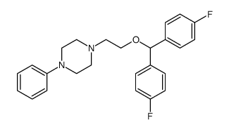 1-[2-[bis(4-fluorophenyl)methoxy]ethyl]-4-phenylpiperazine Structure
