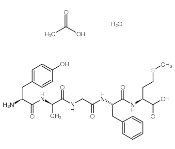 (ALA2)-蛋氨酸脑啡肽乙酸酯结构式