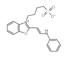 2-(2-anilinovinyl)-3-(4-sulfobutyl)benzoxazolium betaine Structure