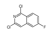 1,3-二氯-6-氟异喹啉结构式