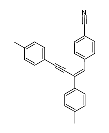 (Z)-4-(2,4-di-p-tolylbut-1-en-3-yn-1-yl)benzonitrile Structure