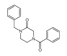 4-benzoyl-1-benzylpiperazin-2-one结构式