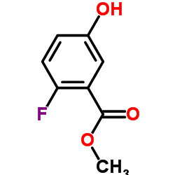 2-氟-5-羟基苯甲酸甲酯结构式