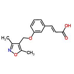 (2E)-3-{3-[(3,5-Dimethyl-1,2-oxazol-4-yl)methoxy]phenyl}acrylic acid Structure