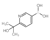 (6-(2-羟基丙烷-2-基)吡啶-3-基)硼酸结构式