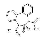 6,6-dioxo-5,7-dihydrobenzo[d][2]benzothiepine-5,7-dicarboxylic acid结构式