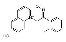 N-[1-(2-methylphenyl)-2-quinolin-1-ium-1-ylethylidene]hydroxylamine,chloride Structure