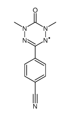 3-(4-cyanophenyl)-1,5-dimethyl-6-oxoverdazyl radical Structure