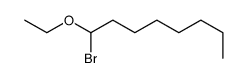 1-bromo-1-ethoxyoctane结构式