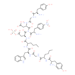 cholecystokinin (26-33), Tyr-Gly-(Nle(28,31),4-NO2-Phe(33))结构式