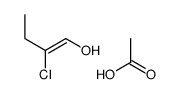 acetic acid,2-chlorobut-1-en-1-ol Structure