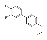 1,2-difluoro-4-(4-propylphenyl)benzene Structure