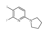 2-Fluoro-3-iodo-6-(pyrrolidin-1-yl)pyridine Structure