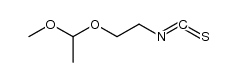 acetaldehyde methyl 2-isothiocyanatoethyl acetal结构式